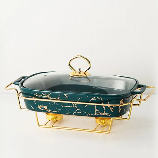 Luxury American Style Ceramic Dinnerware Set | Animal Pattern Tableware Collection