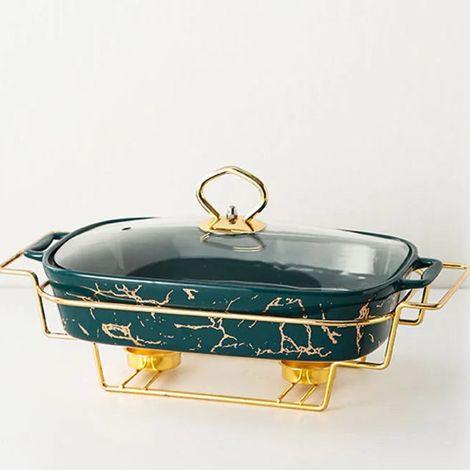 Luxury American Style Ceramic Dinnerware Set | Animal Pattern Tableware Collection