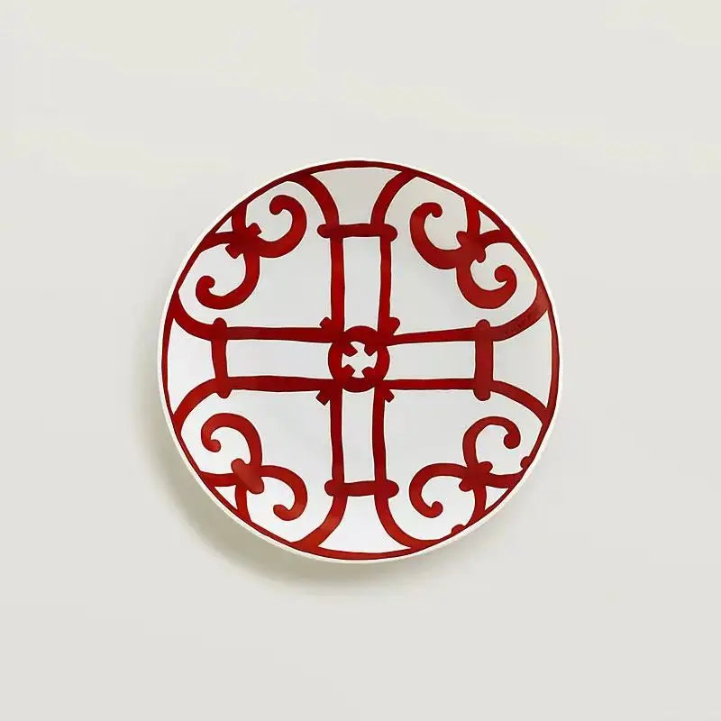 Luxury Bone China Tea Cup & Dinnerware Set | Red Pattern Afternoon Tea Collection