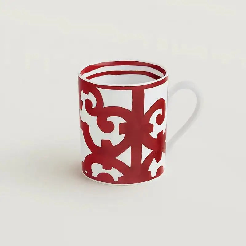 Luxury Bone China Tea Cup & Dinnerware Set | Red Pattern Afternoon Tea Collection