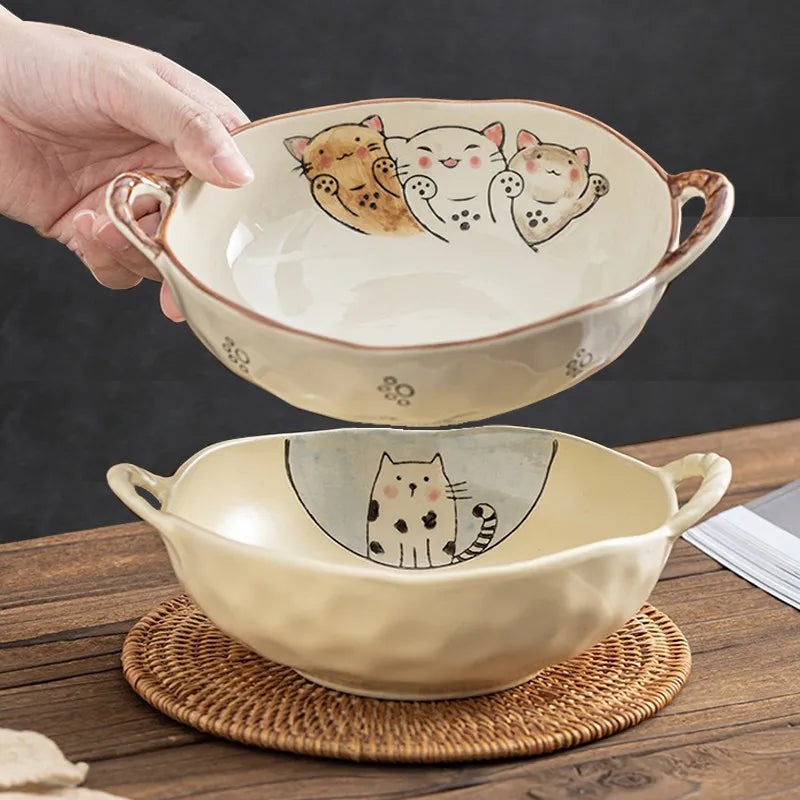 Luxury Japanese Ceramic Bowl Set | Minimalist Underglaze Dinnerware Collection
